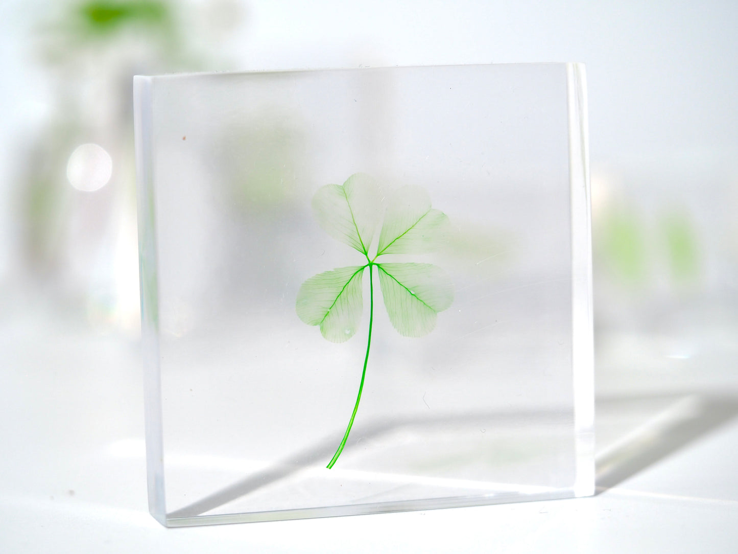 Four leaf clover object ( natural green )