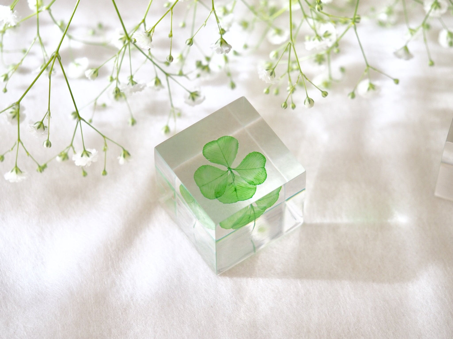 Fourleafclover cube (green)
